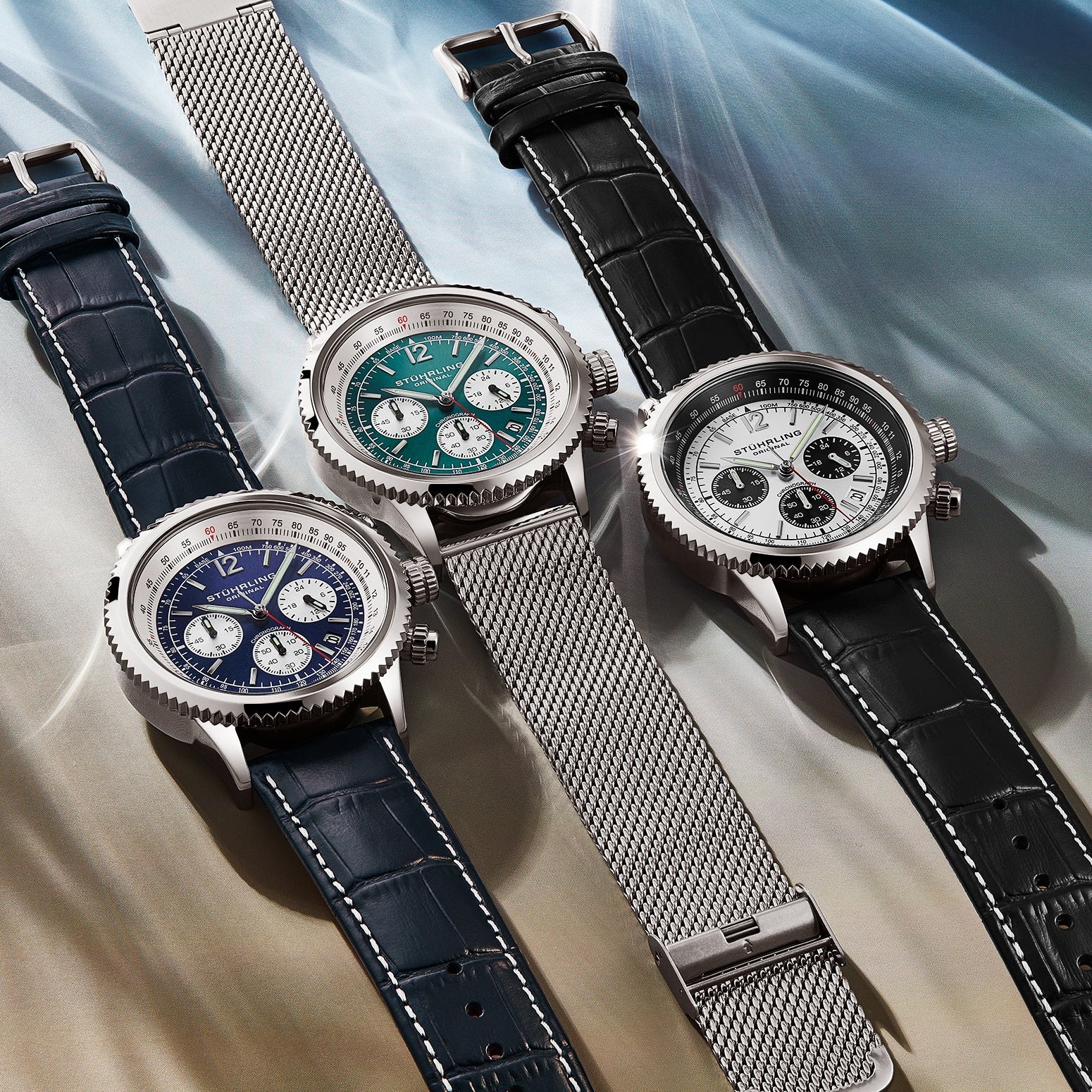 Stührling Turbine 4015 44mm Chronograph