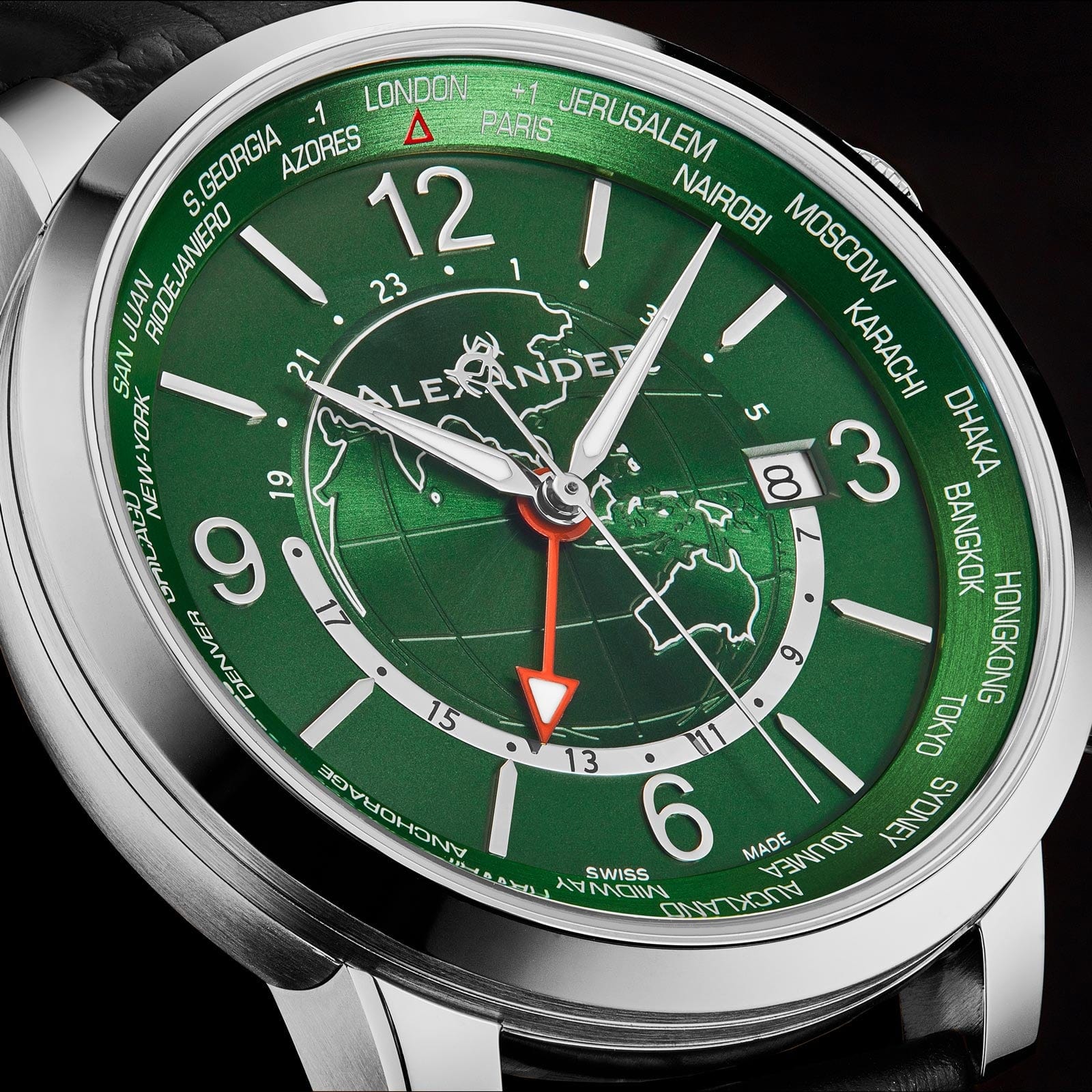 Green Swiss Made Journeyman A171A-04