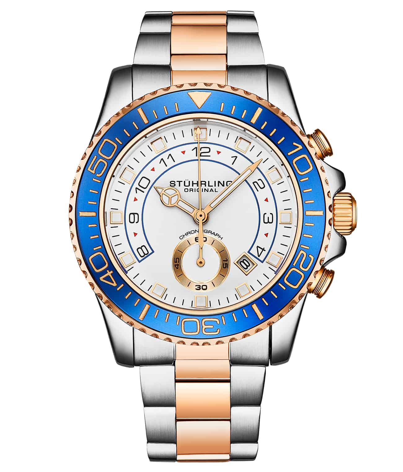 Brigadier Quartz Chronograph 42mm Diver With Stainless Steel Deployant Buckle
