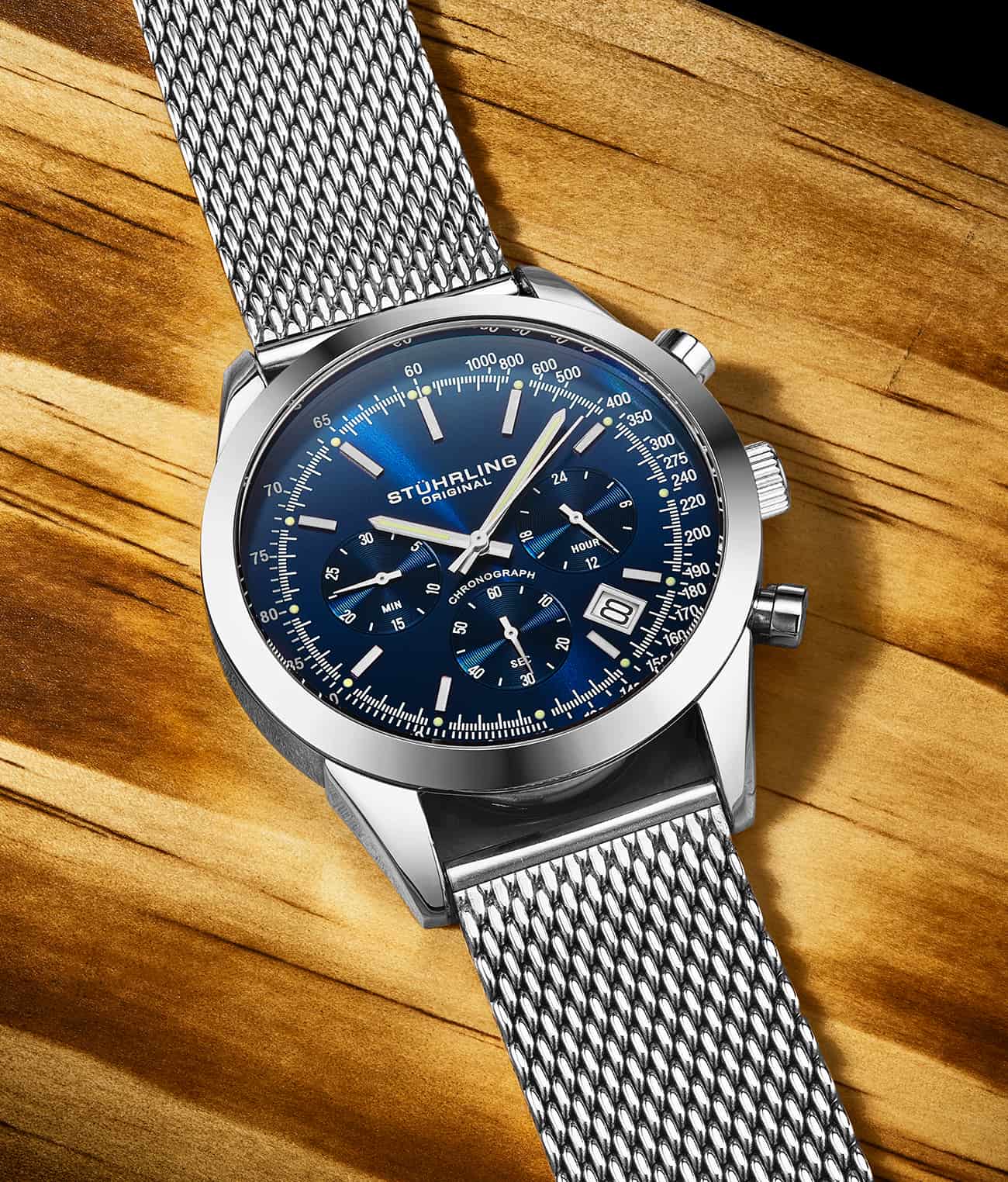 Preston 3975 Quartz 44mm Chronograph