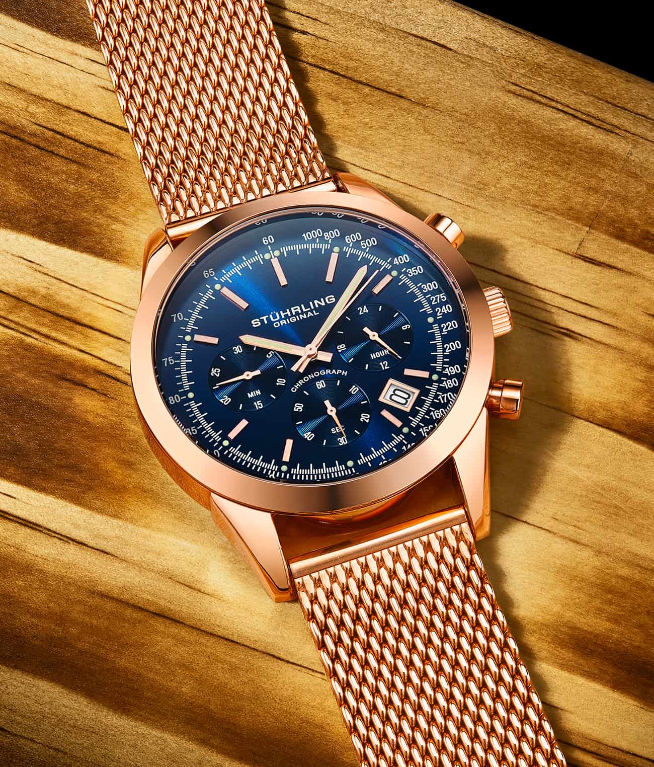 Preston 3975 Quartz 44mm Chronograph