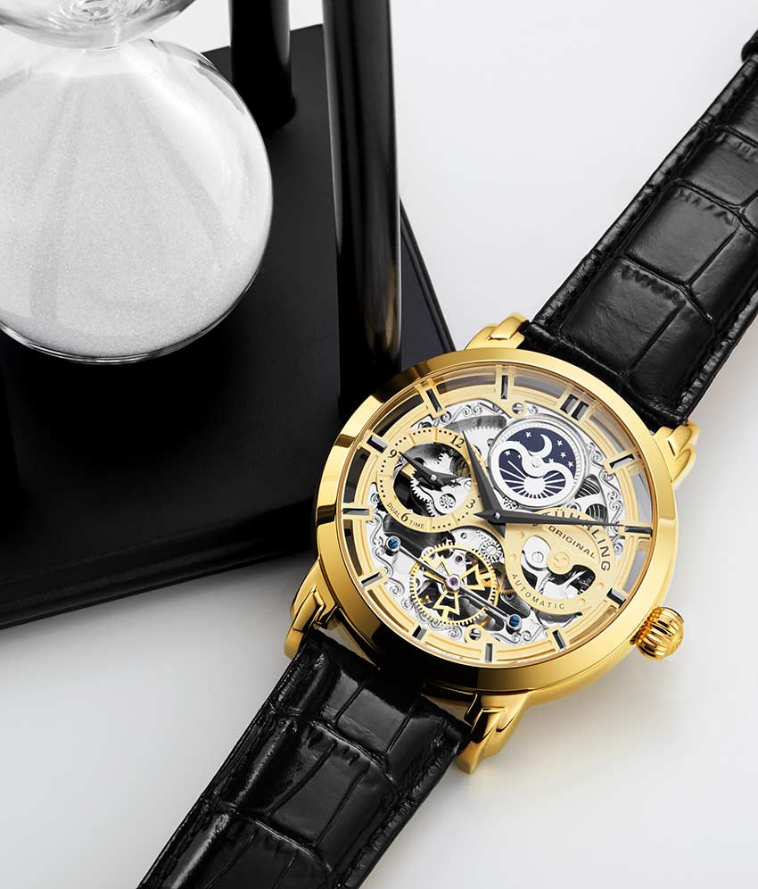 Gold Dial / Gold Case / Black Band