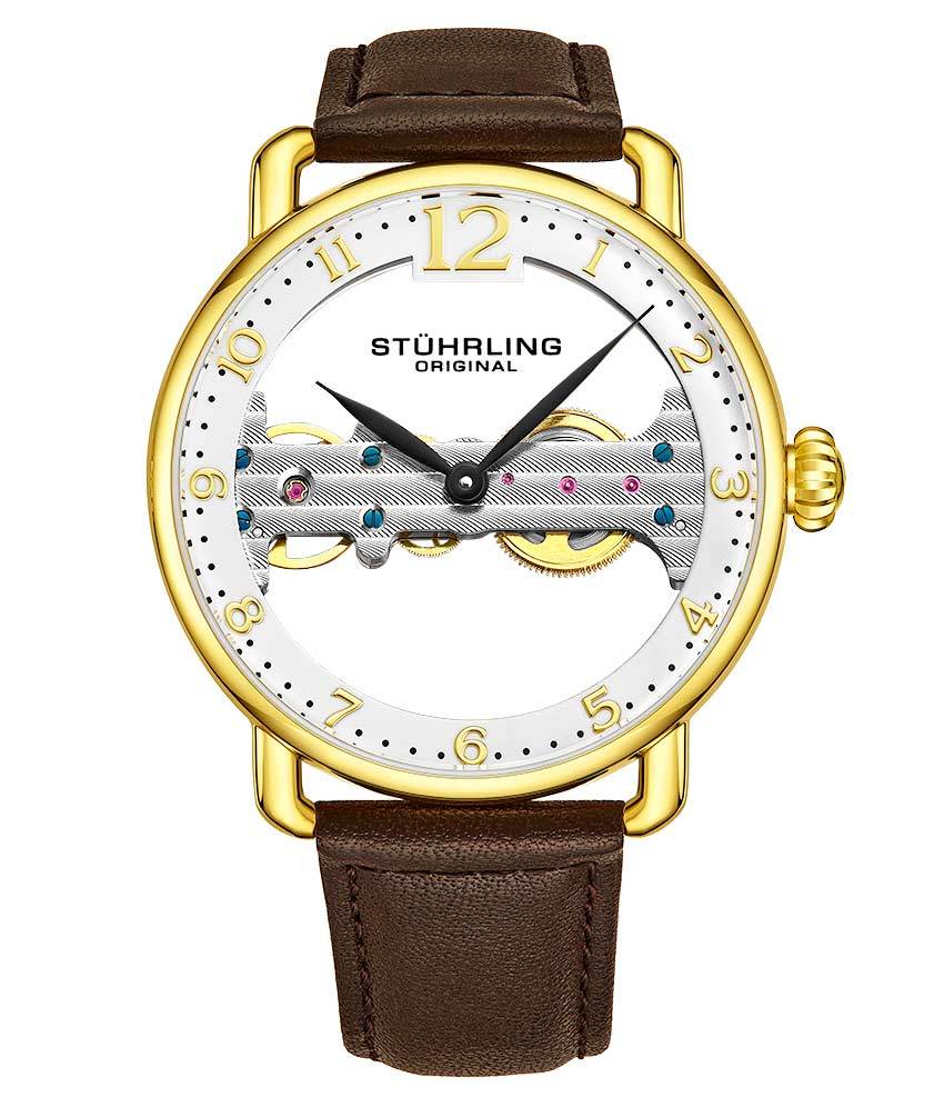 Light Brown Dial / Gold Case / Brown Band