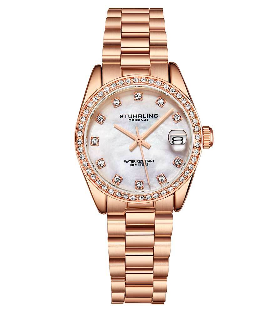 Lineage 3936.4 Quartz 31mm Fashion with Lily Polished Bangle, Sofia Frosted Bangle and Studs