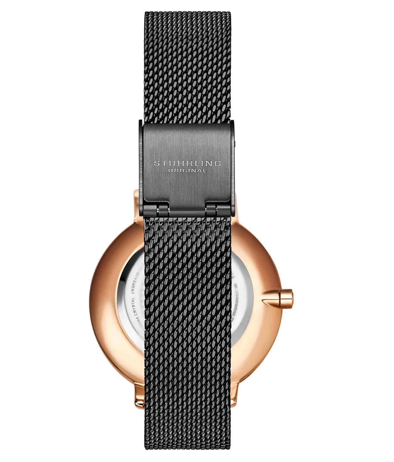 Gun Metal Grey Dial / Rose Case / Black Band