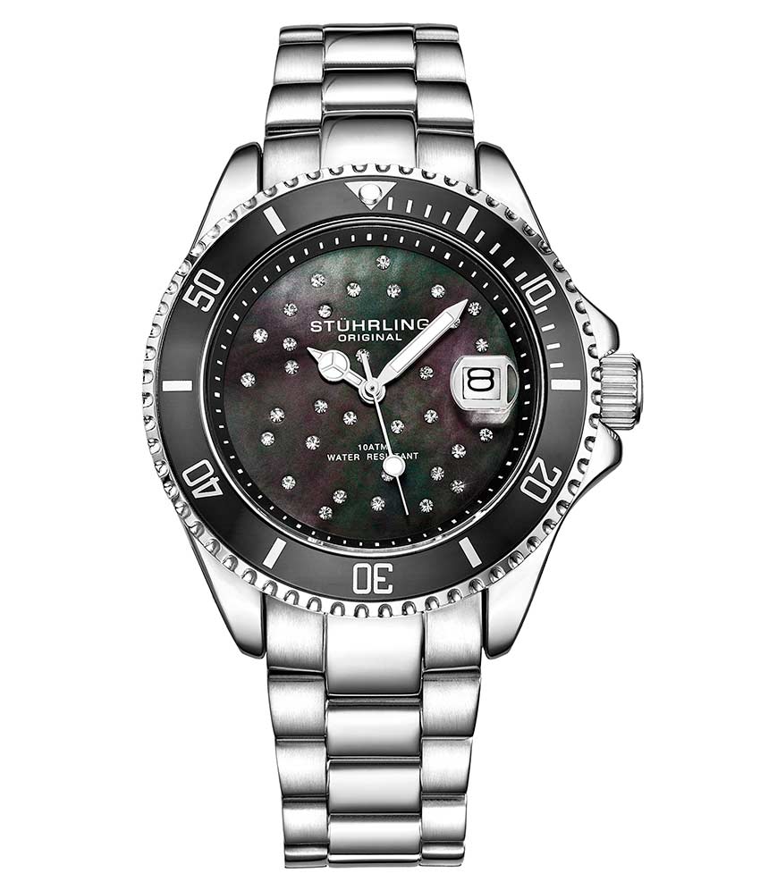 Black Dial / Silver Case / Silver Band