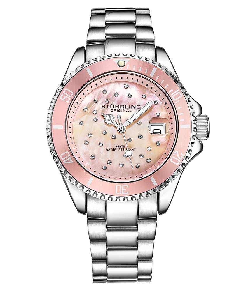 Pink Dial / Silver Case / Silver Band
