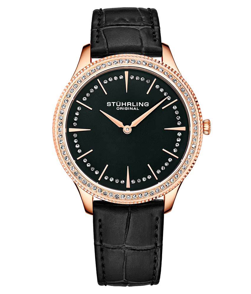 Black Dial / Rose Case / Black Band
