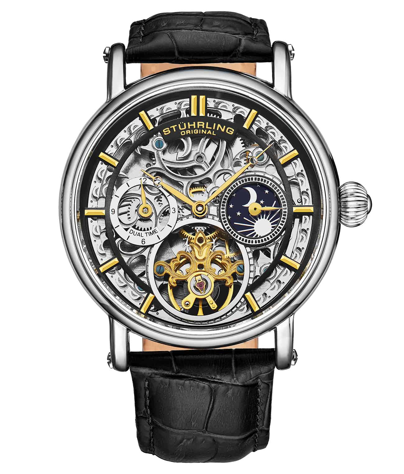 Black Dial / Silver Case / Black Band