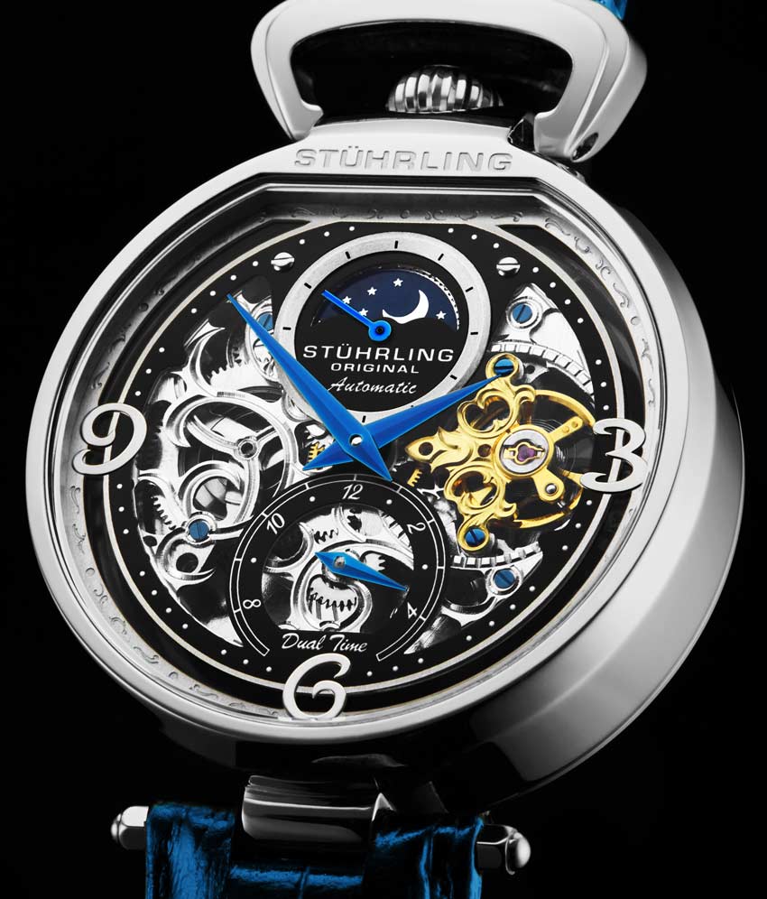 Black Dial / Silver Case / Blue Band
