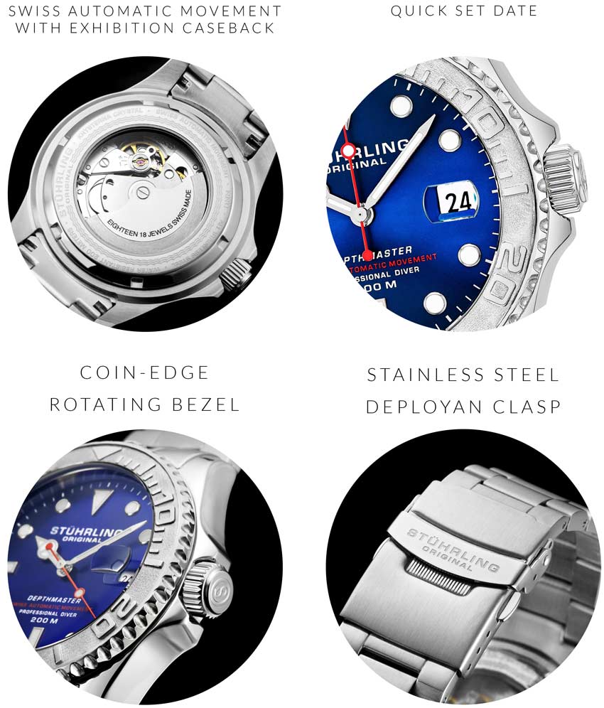 Blue Dial / Silver Case / Silver Band