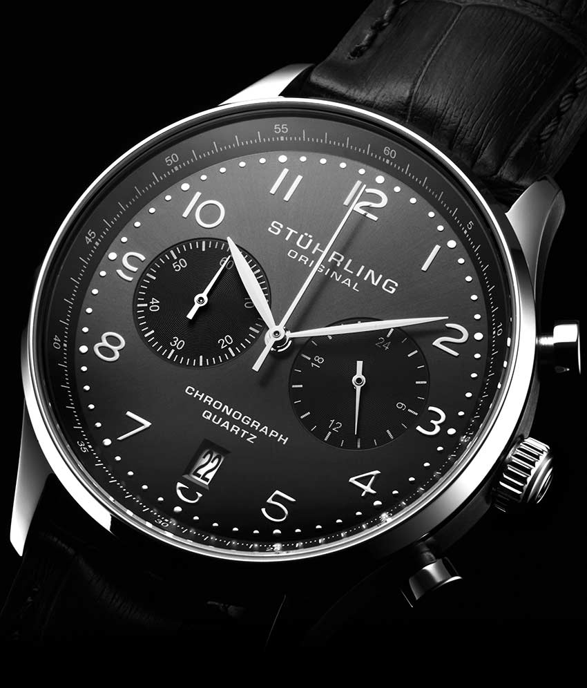 Gun Metal Grey Dial / Silver Case / Black Band