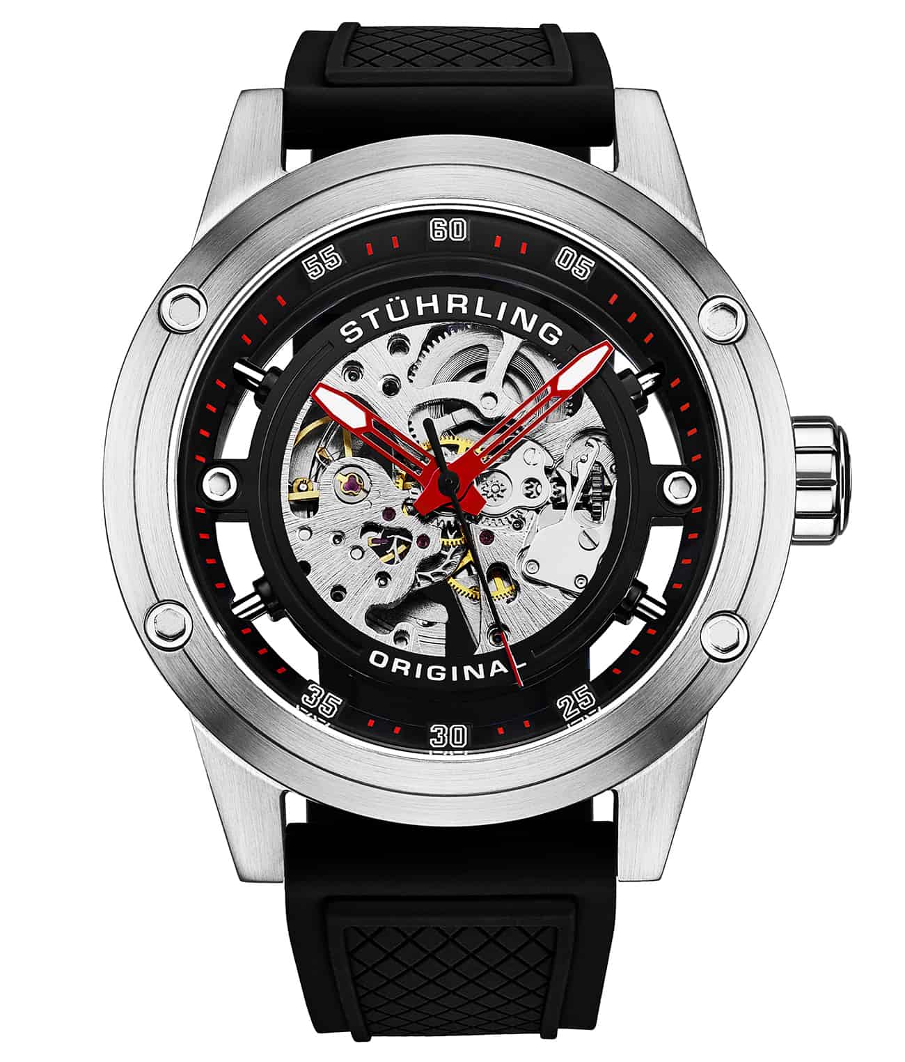 Black Dial / Silver Case / Black Band