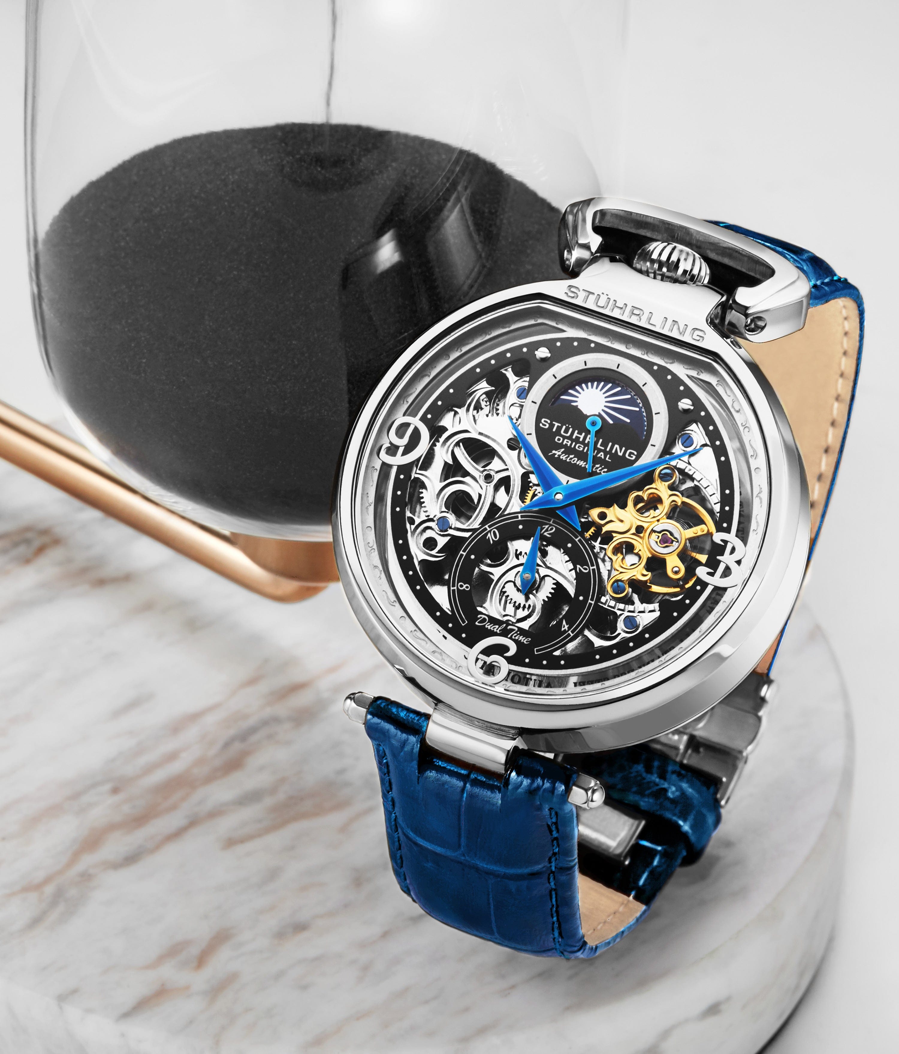 Modena 3954 Dual Time אוטומטי 46 מ"מ שלד