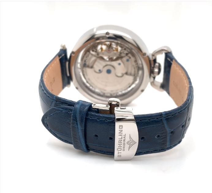 889 Blue replacement strap + deployant clasp