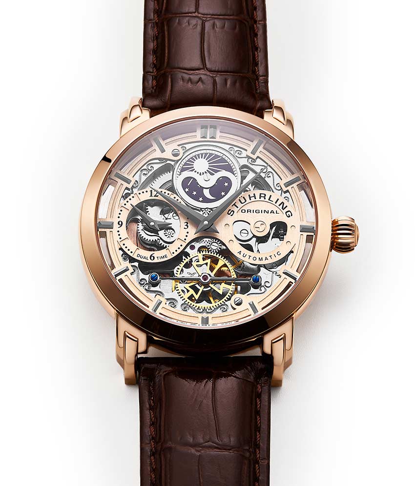 Rose Dial / Rose Case / Brown Band