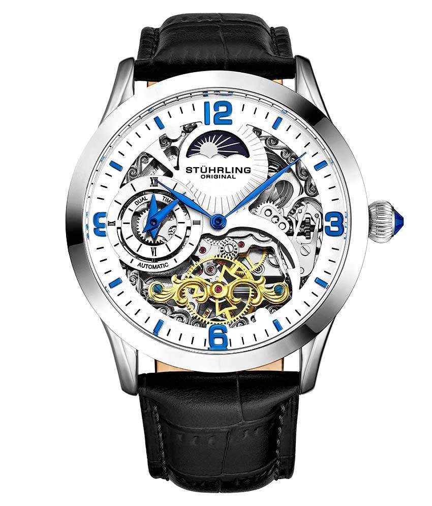 White Dial / Silver Case / Black Band