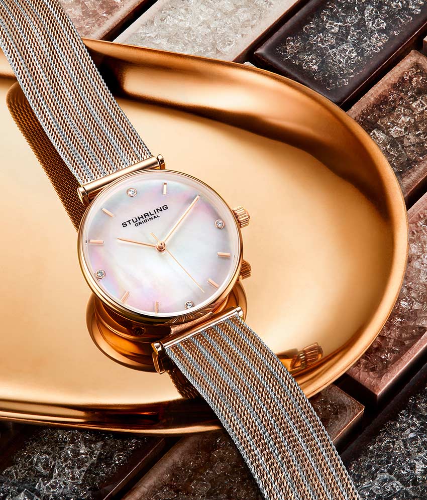 Silver Dial / Rose Case / Rose Band