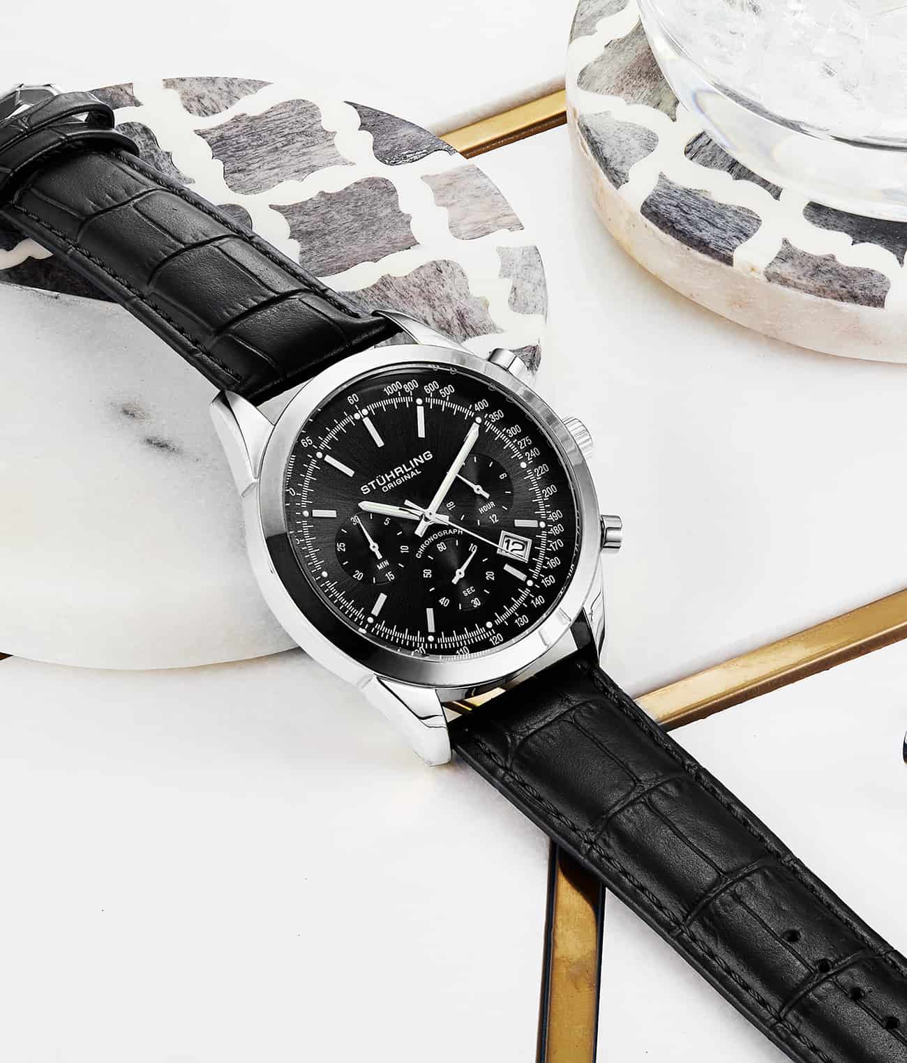 Black Dial / Silver Case / Black Band