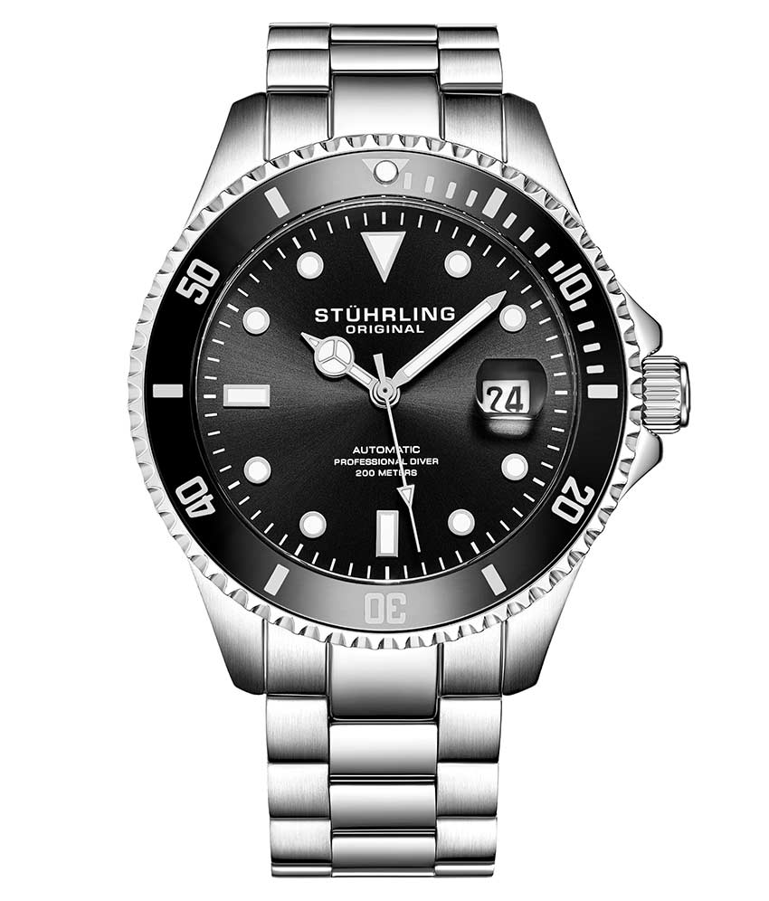Black Dial / Silver Case / Silver Band