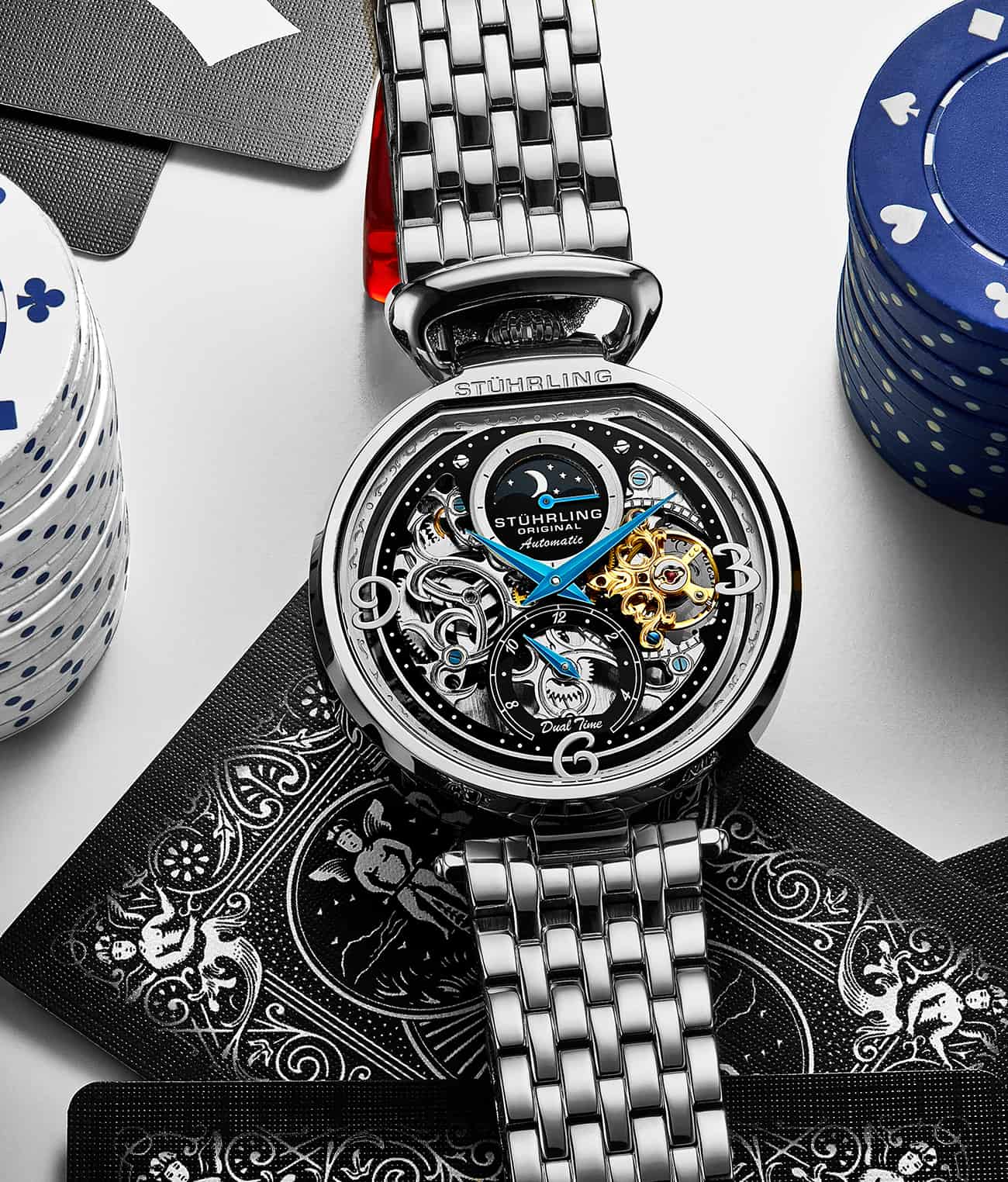 Black Dial / Silver Case / Silver Band