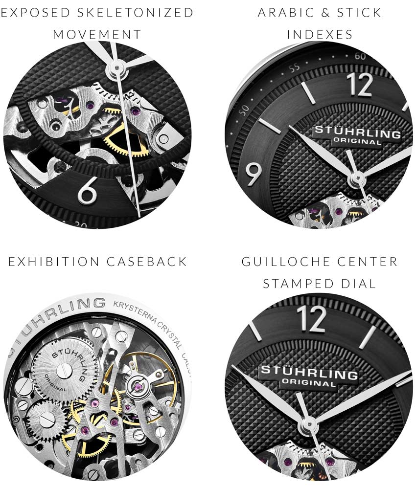 Black Dial / Silver Case / Black Band